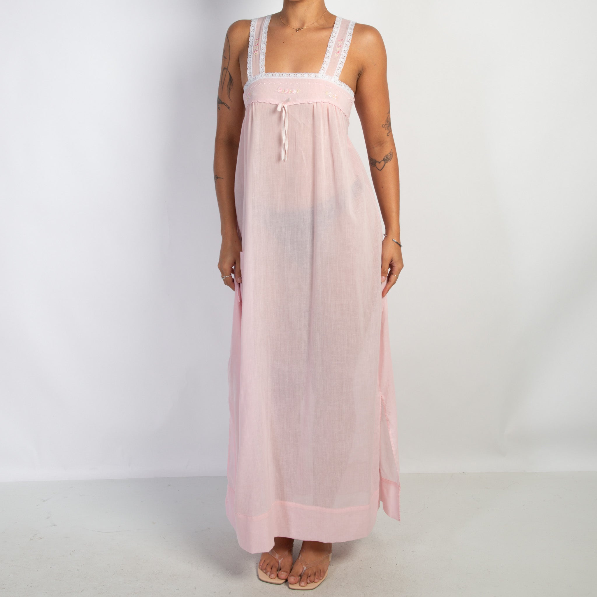 PINK MAXI NIGHTGOWN