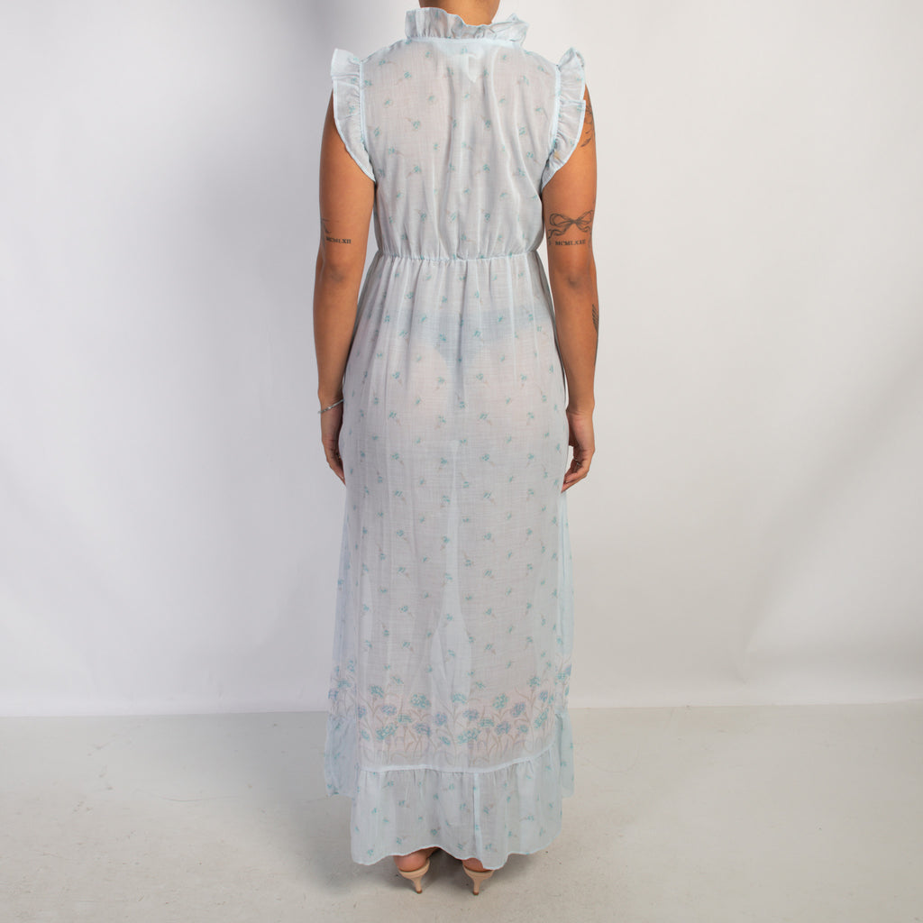 BLUE FLORAL NIGHTGOWN