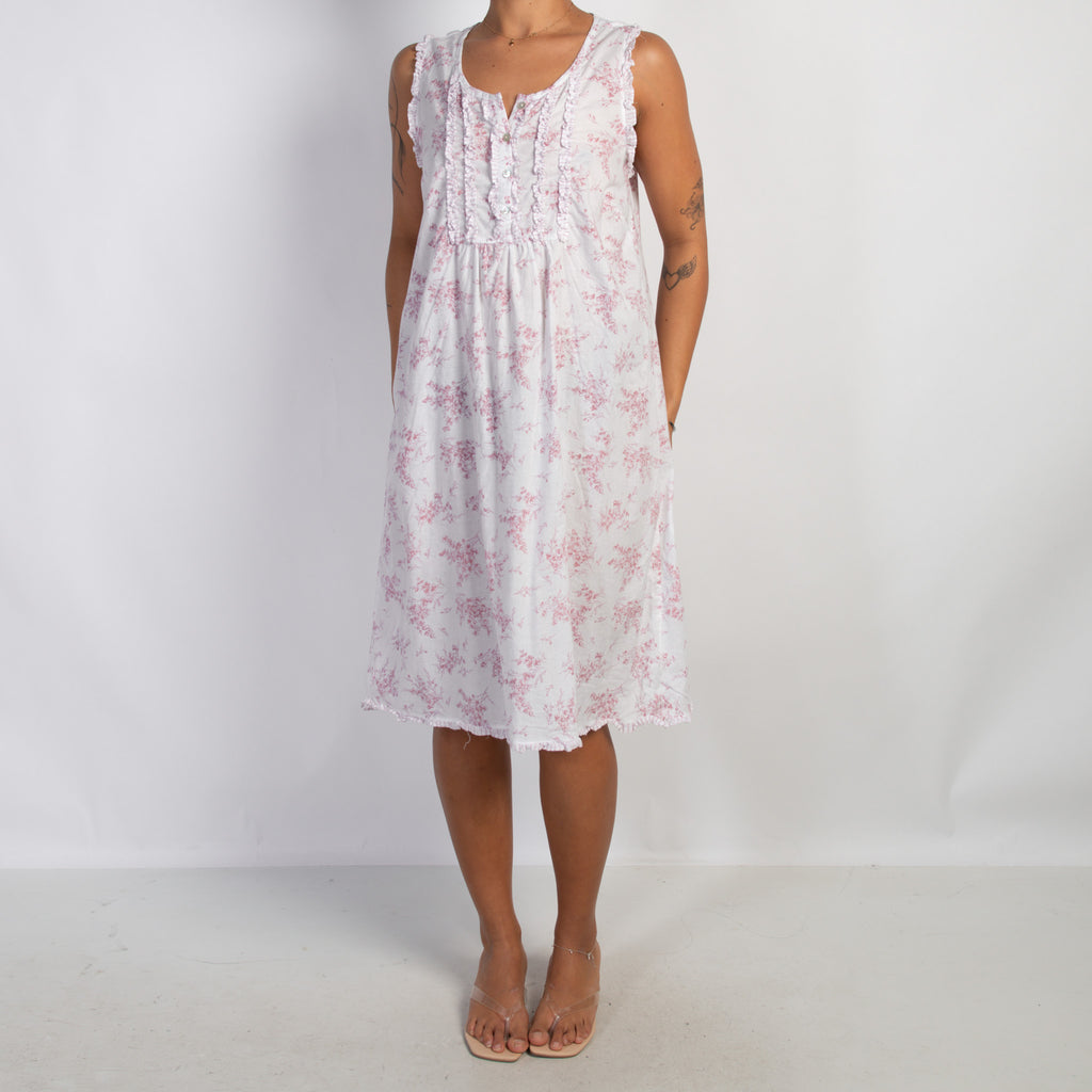 PINK FLORAL NIGHTGOWN