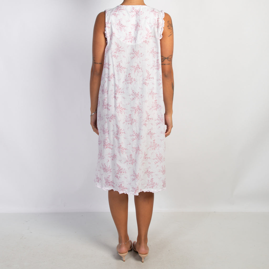 PINK FLORAL NIGHTGOWN
