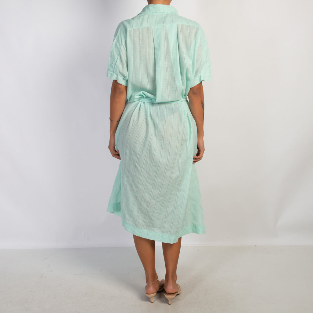 GREEN STRIPE ROBE