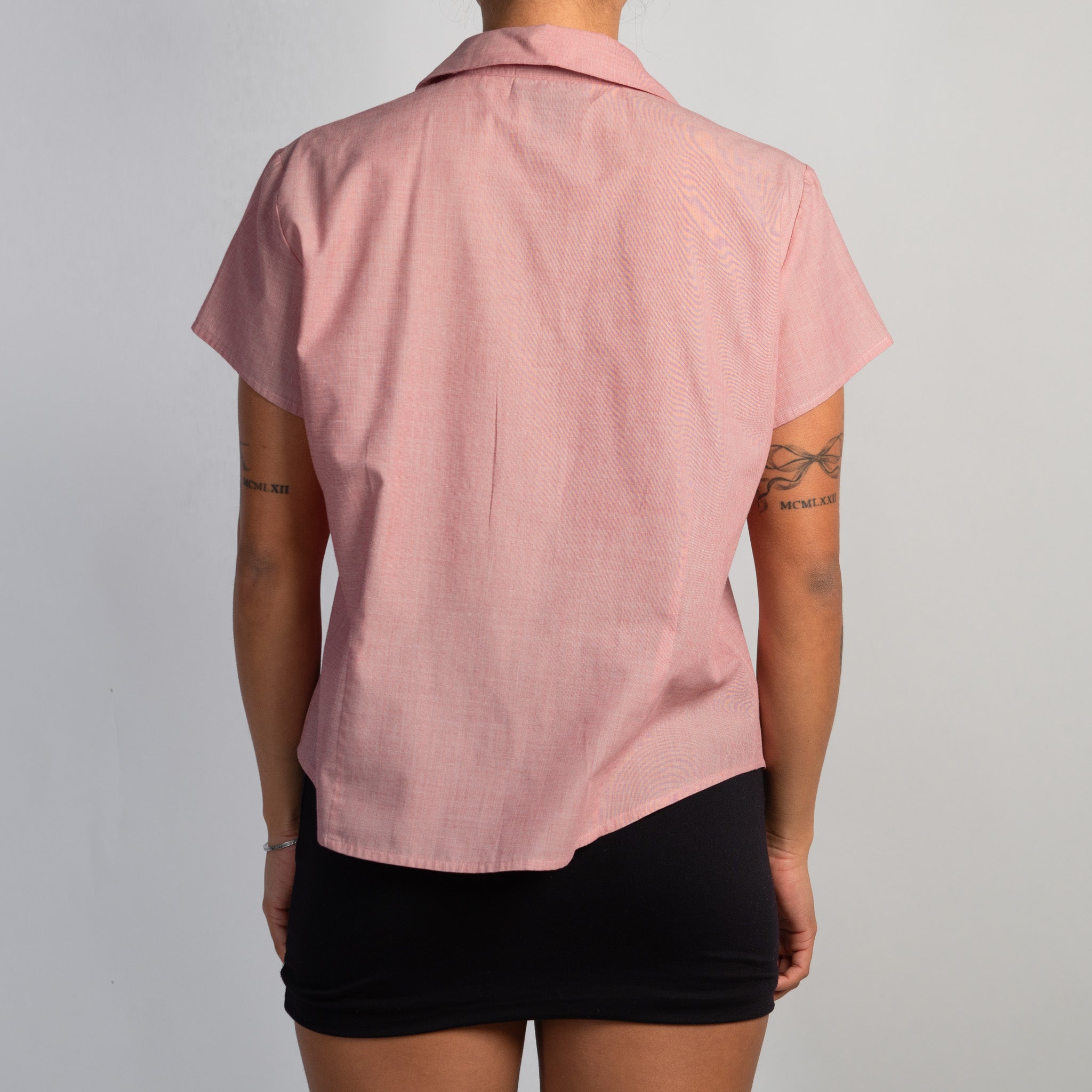 COTTON SHORT SLEEVE BLOUSE