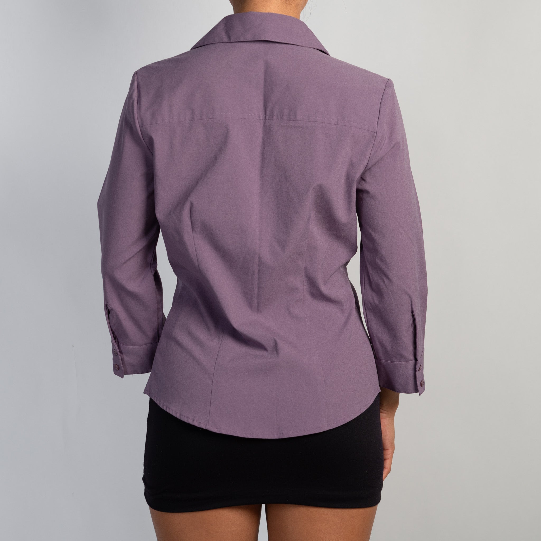 PURPLE LONG SLEEVE BLOUSE