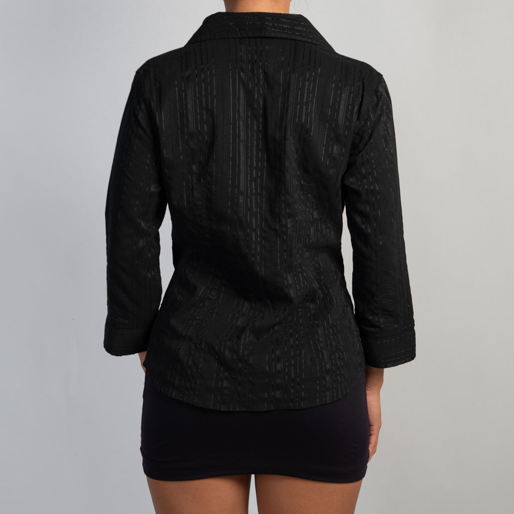 BLACK STRIPE BLOUSE