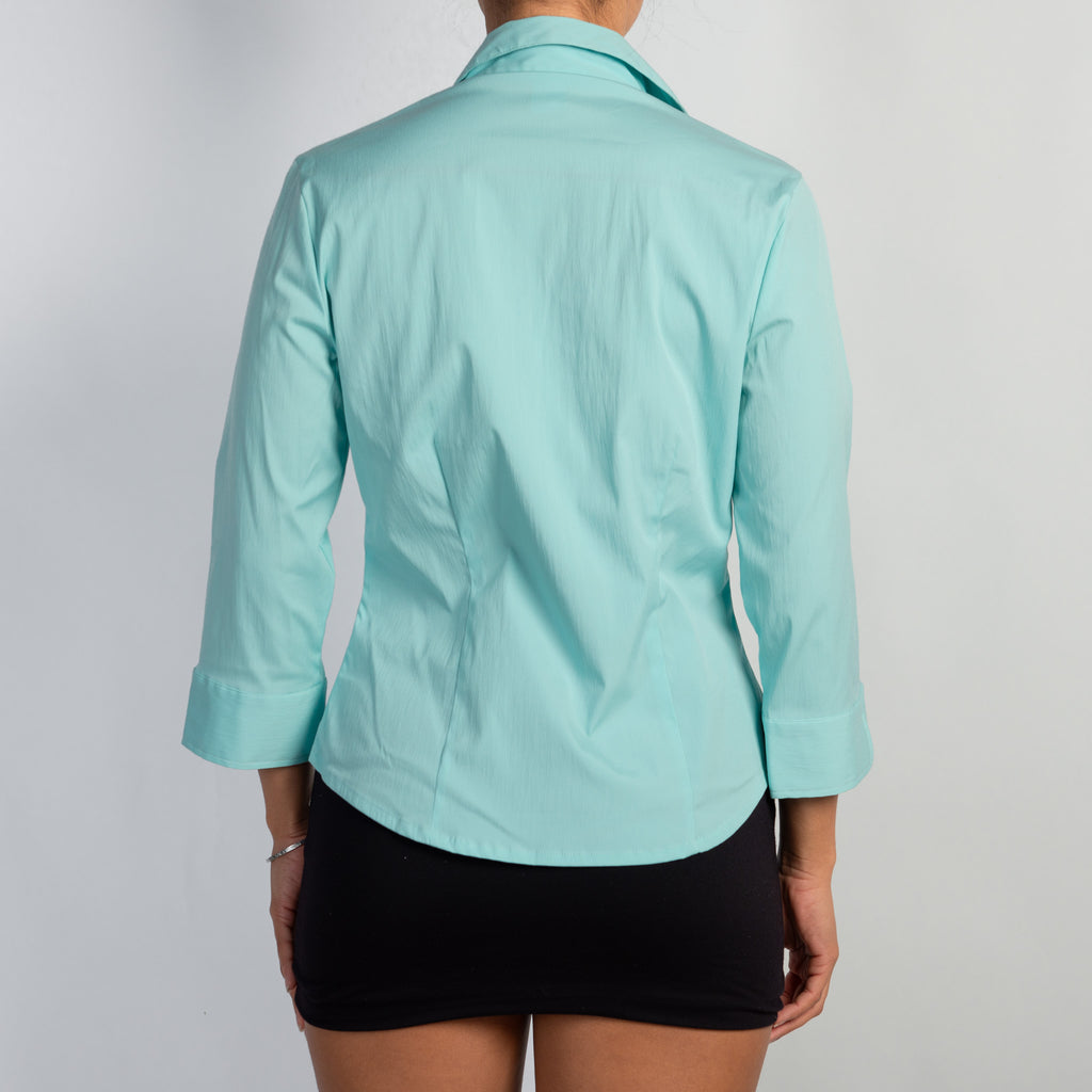 AQUA 3/4 SLEEVE BLOUSE