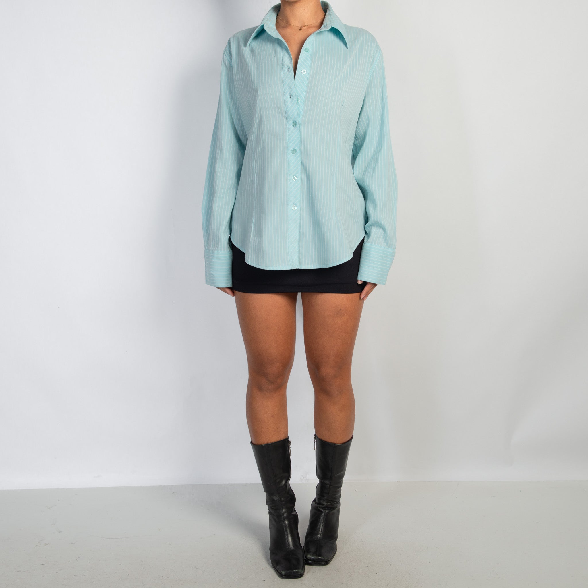 BLUE STRIPE BLOUSE