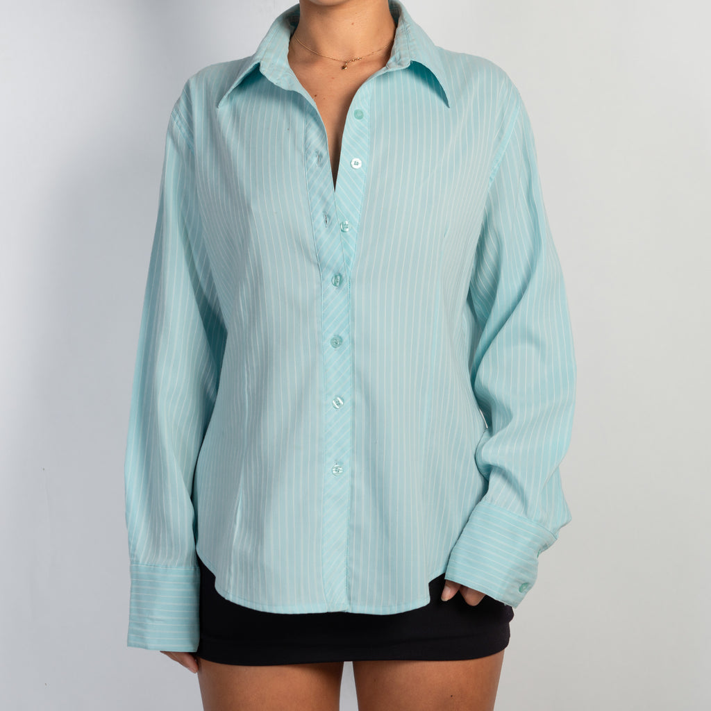 BLUE STRIPE BLOUSE