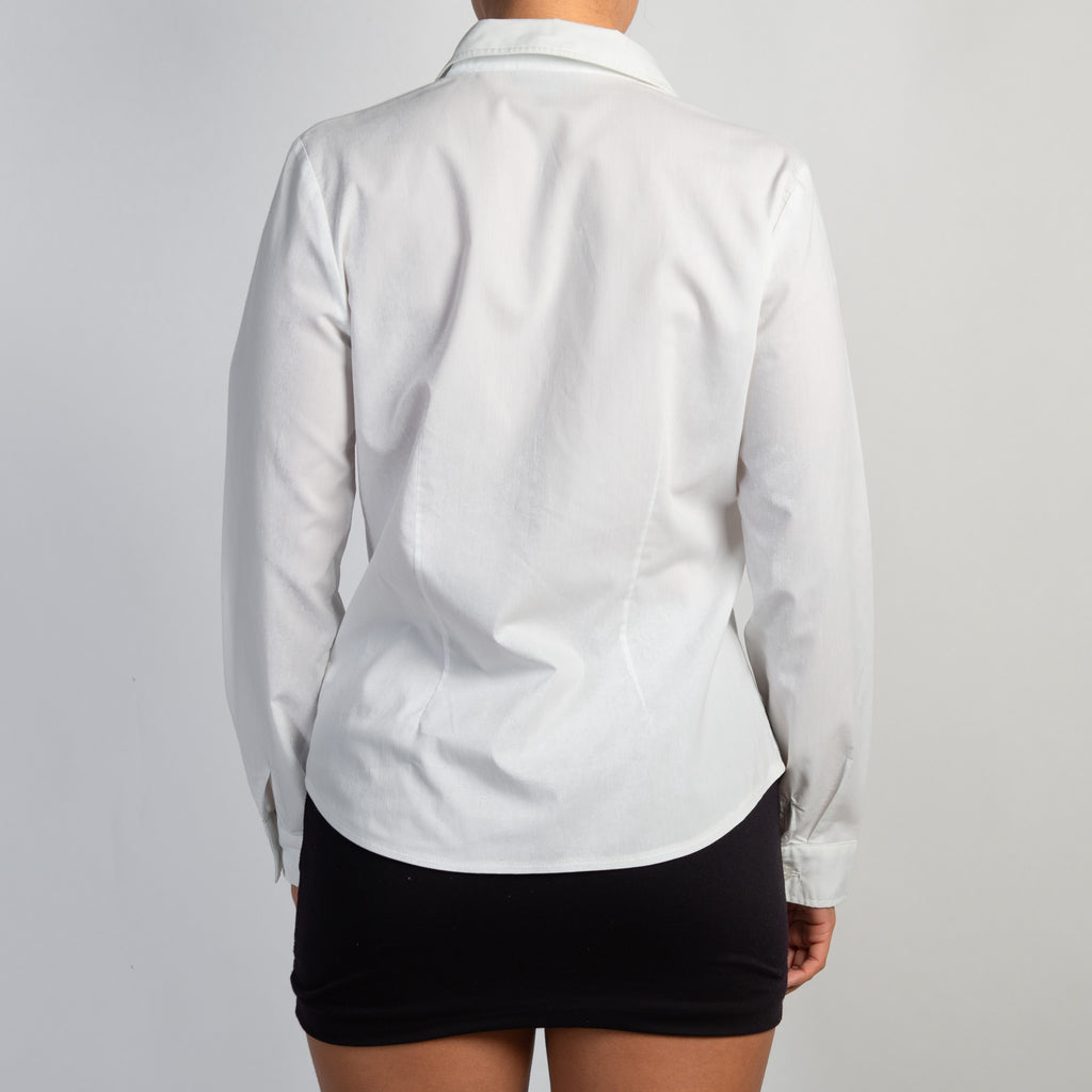 WHITE LONG SLEEVE BLOUSE