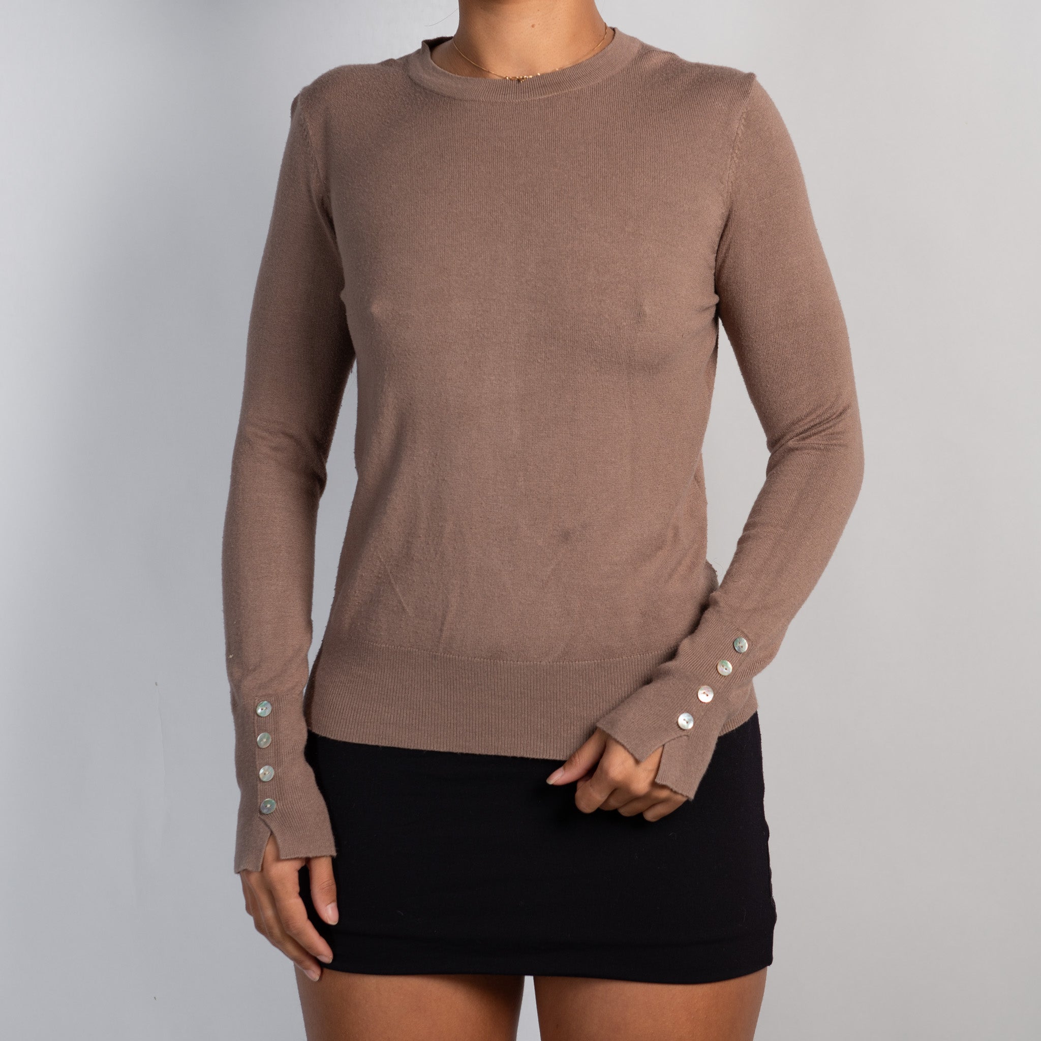 KNIT LONG SLEEVE TOP