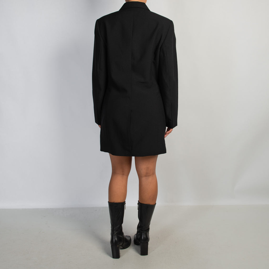 BLACK LONGLINE BLAZER