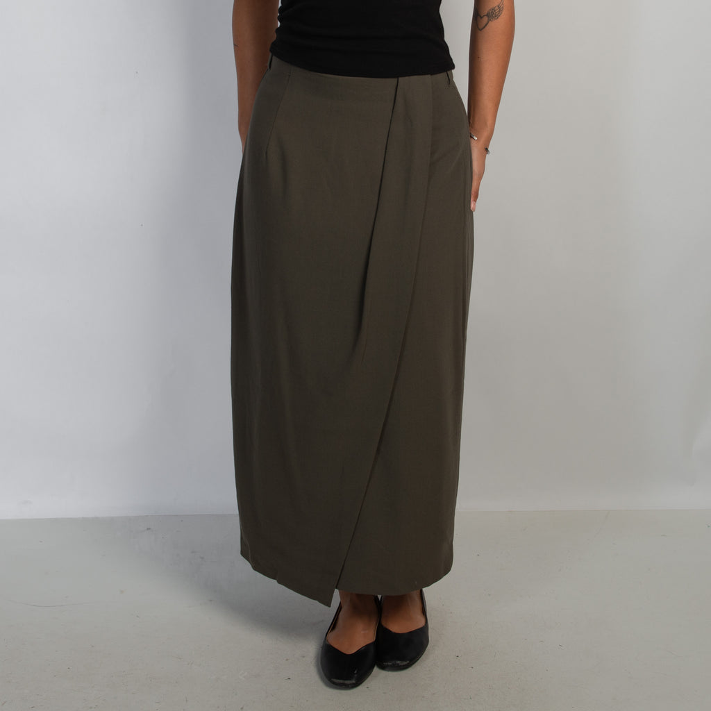 KHAKI MAXI SKIRT