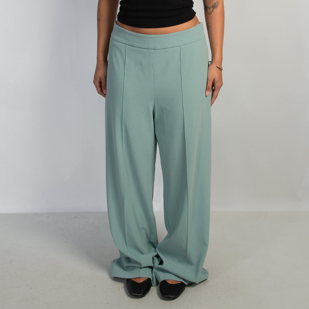 SEAFOAM WIDE LEG TROUSERS