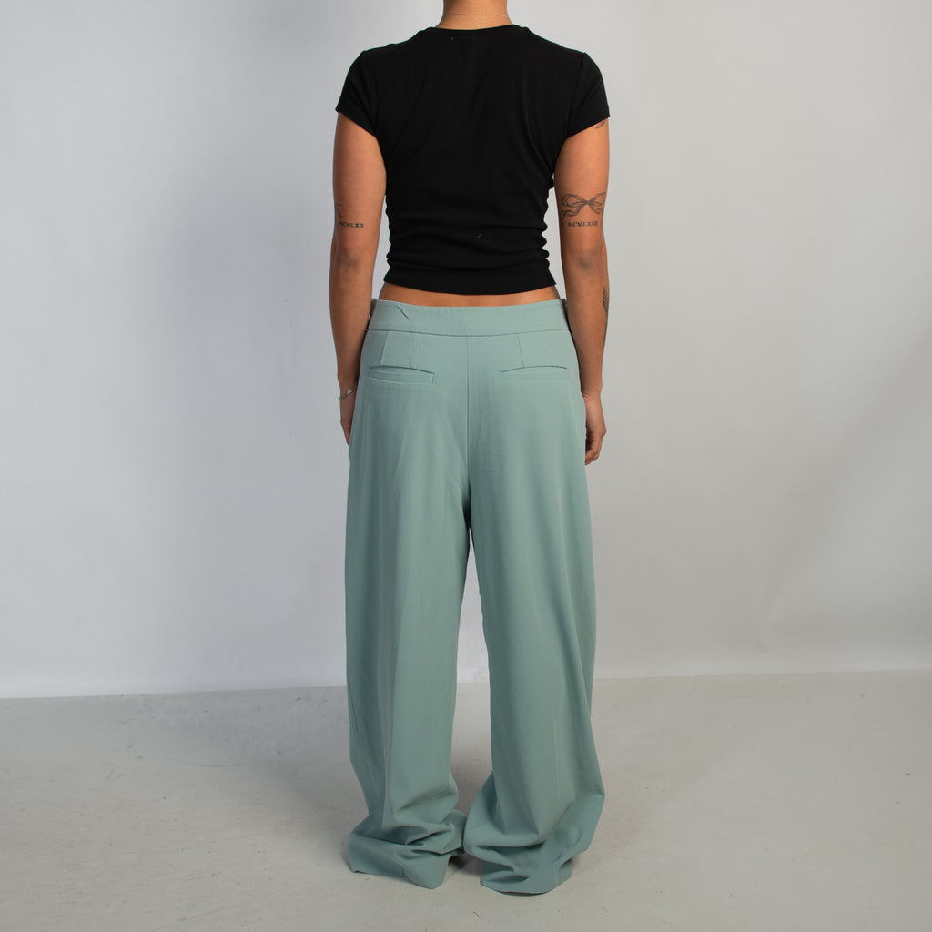 SEAFOAM WIDE LEG TROUSERS