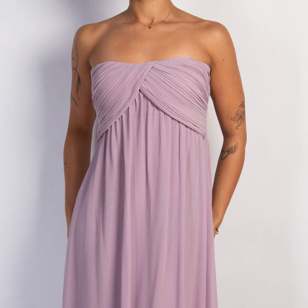 LILAC STRAPLESS GOWN