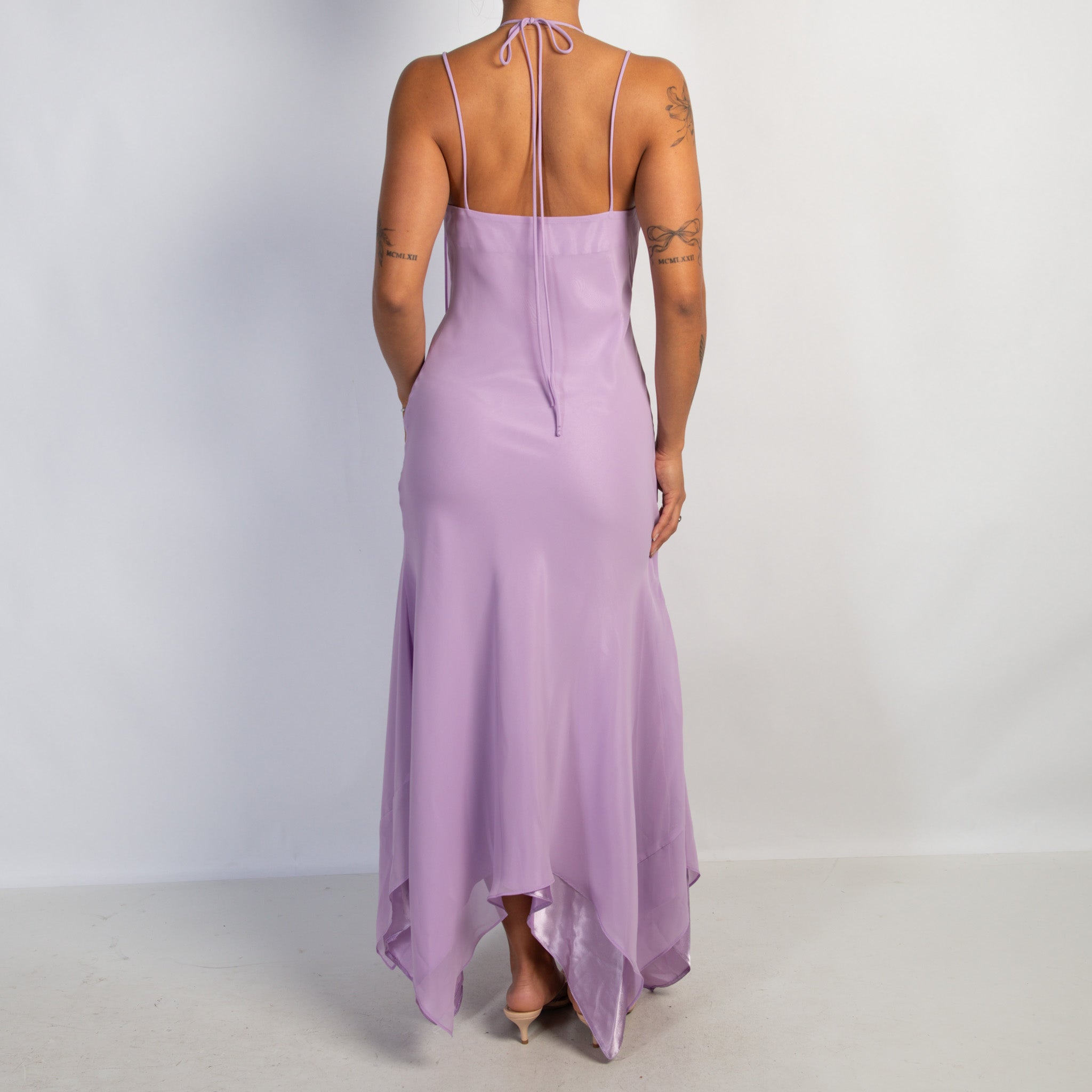LILAC ASYMMETRIC DRESS