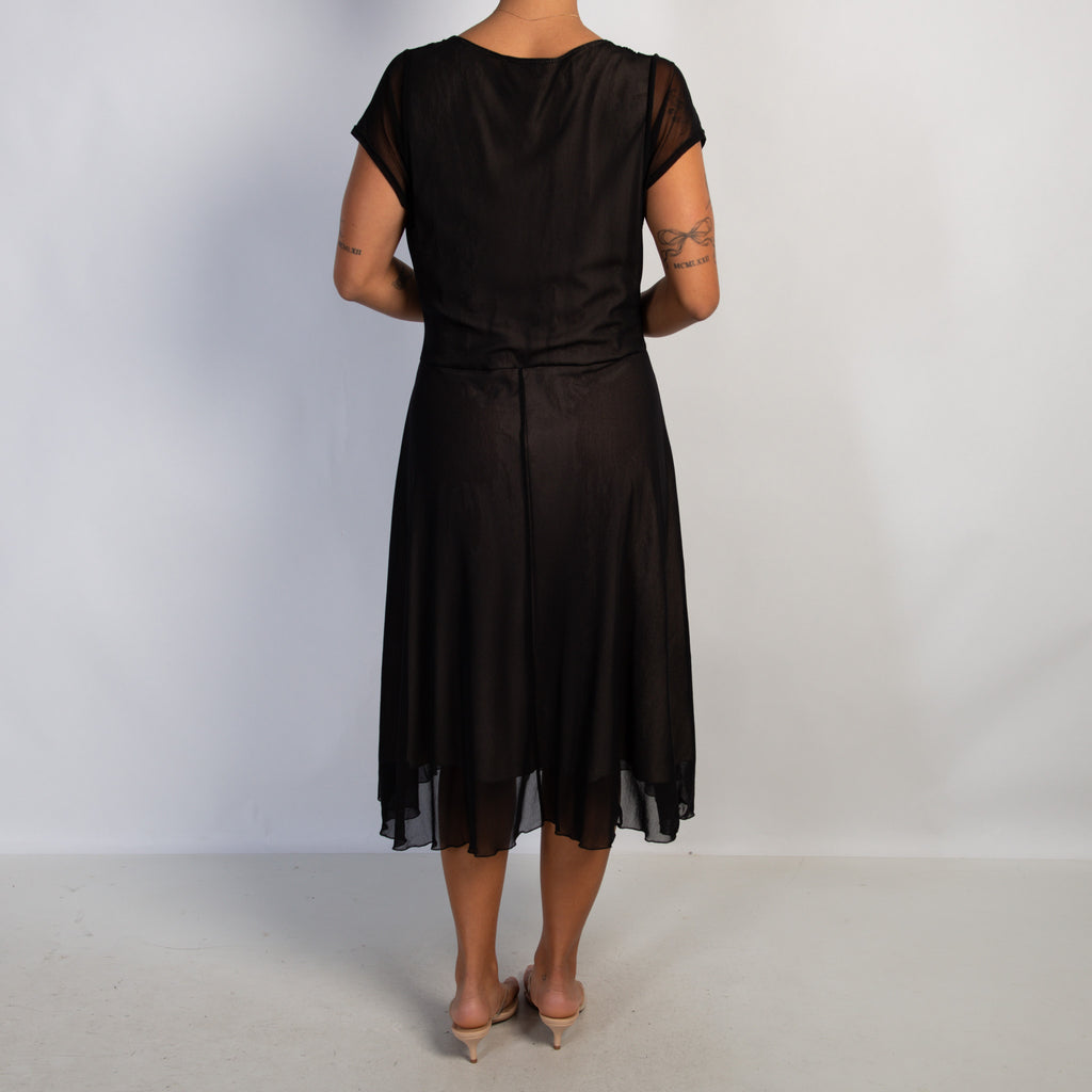 BLACK MESH DRESS