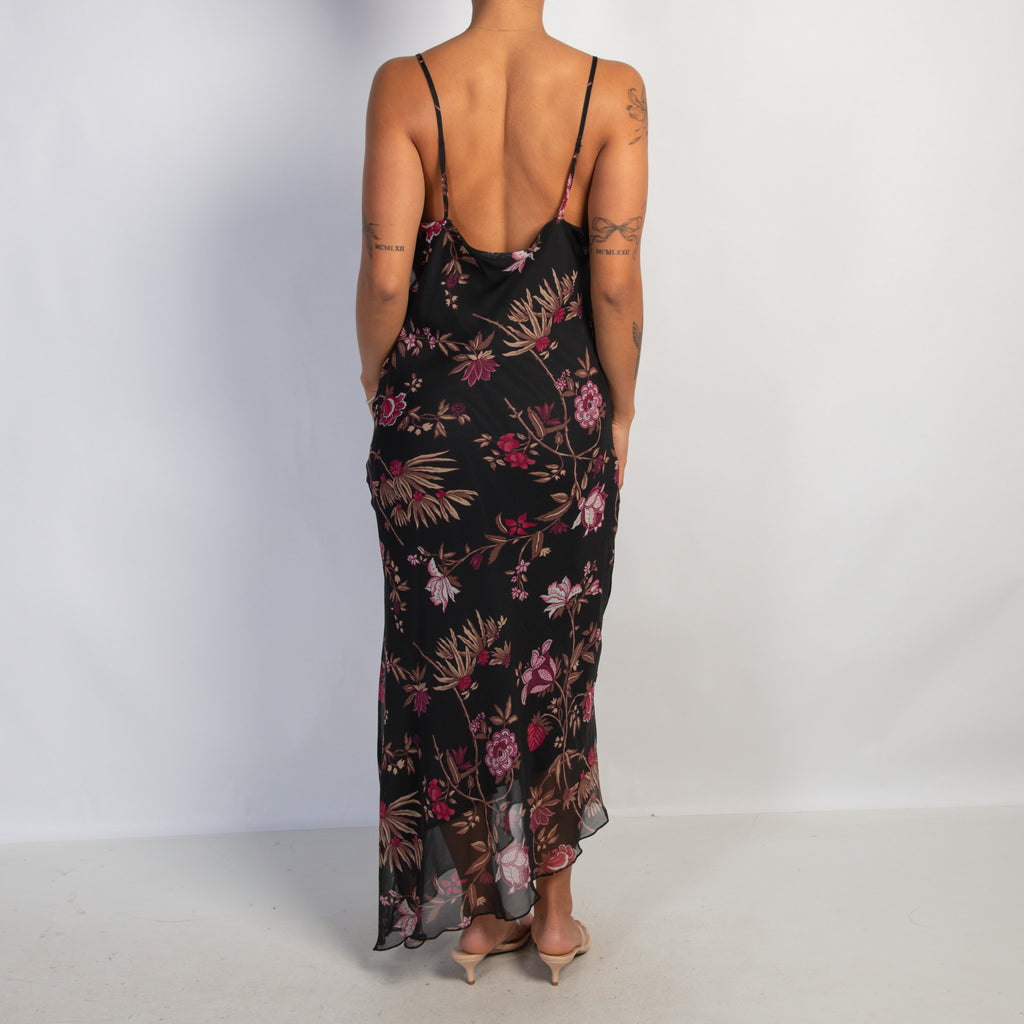 ASYMMETRIC FLORAL DRESS