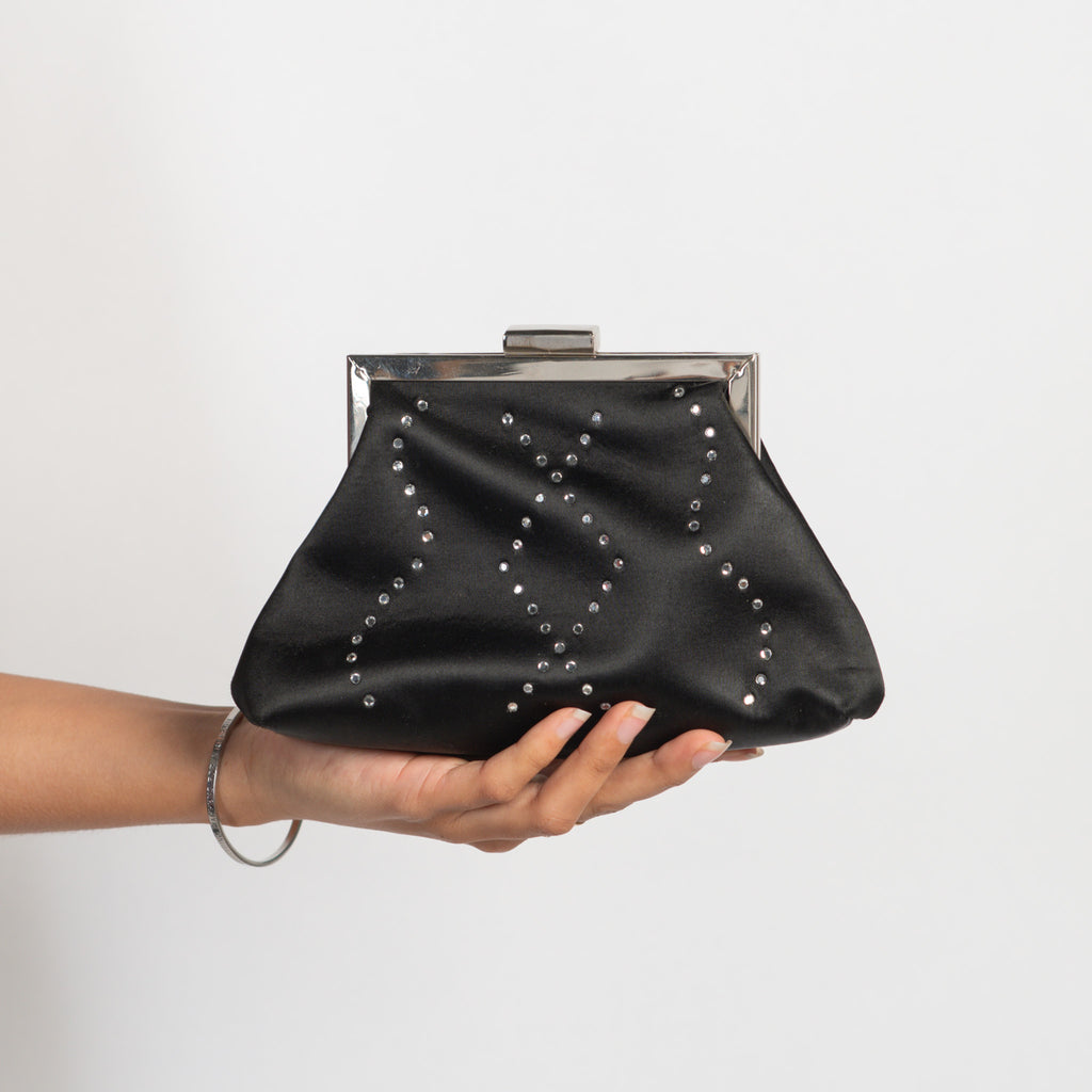 BLACK DIAMANTE PURSE