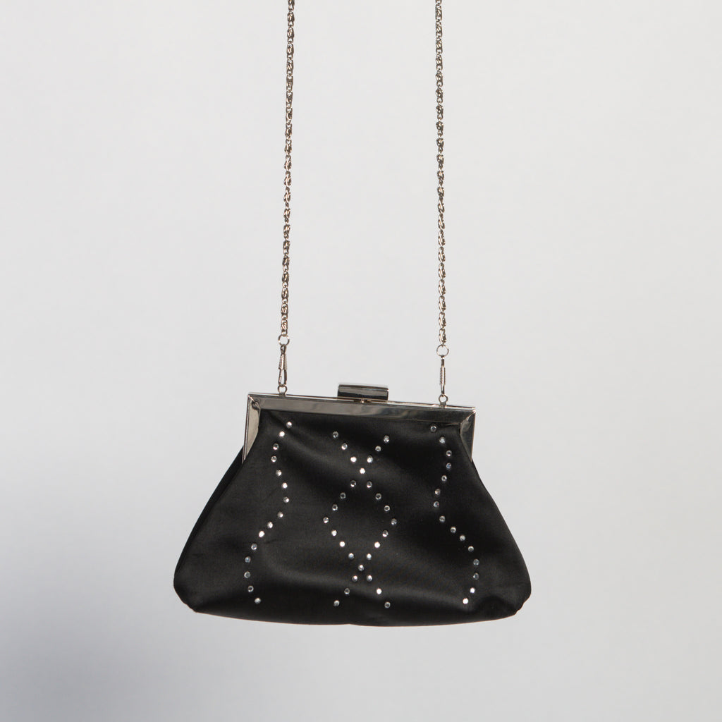 BLACK DIAMANTE PURSE