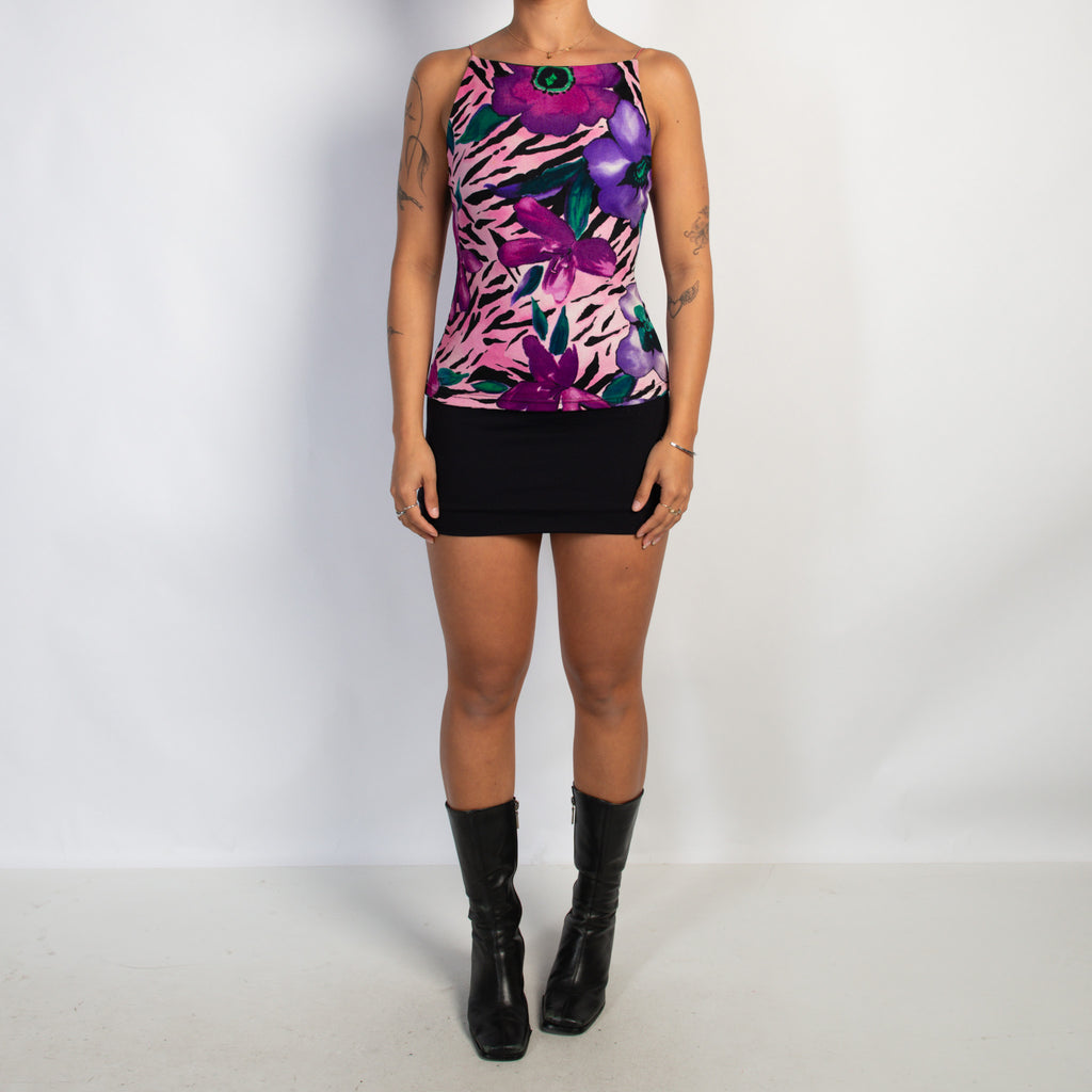 FLORAL STRETCH TANK TOP