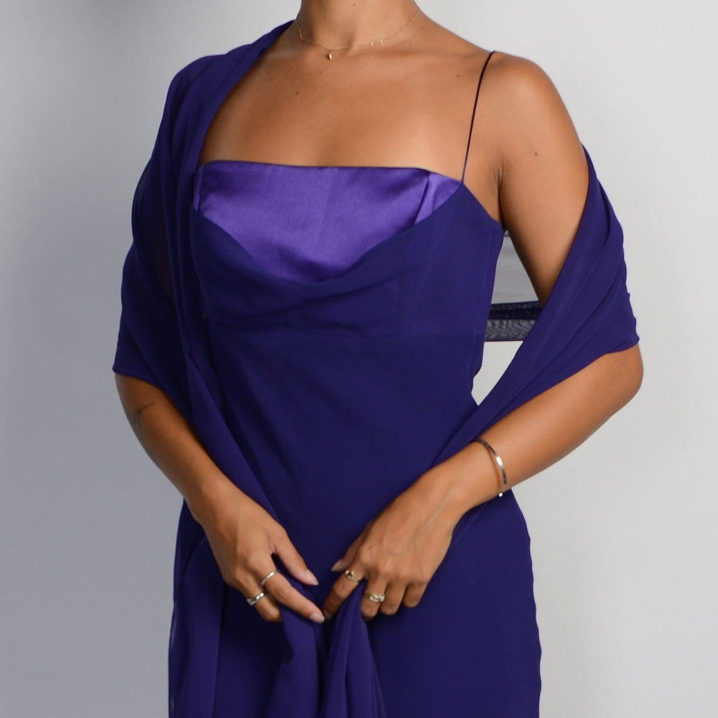 INDIGO SHEER SCARF