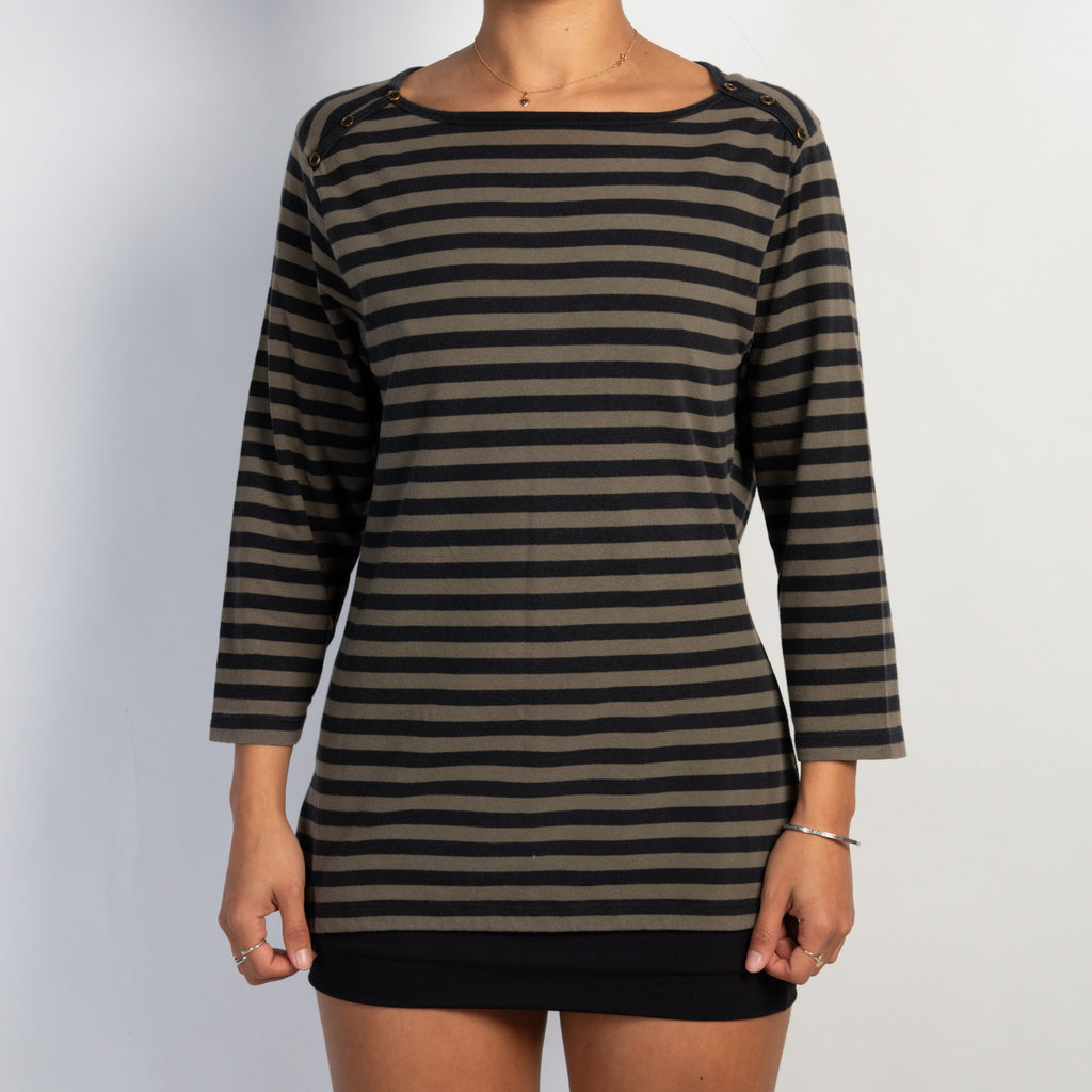 STRIPE LONG SLEEVE TOP