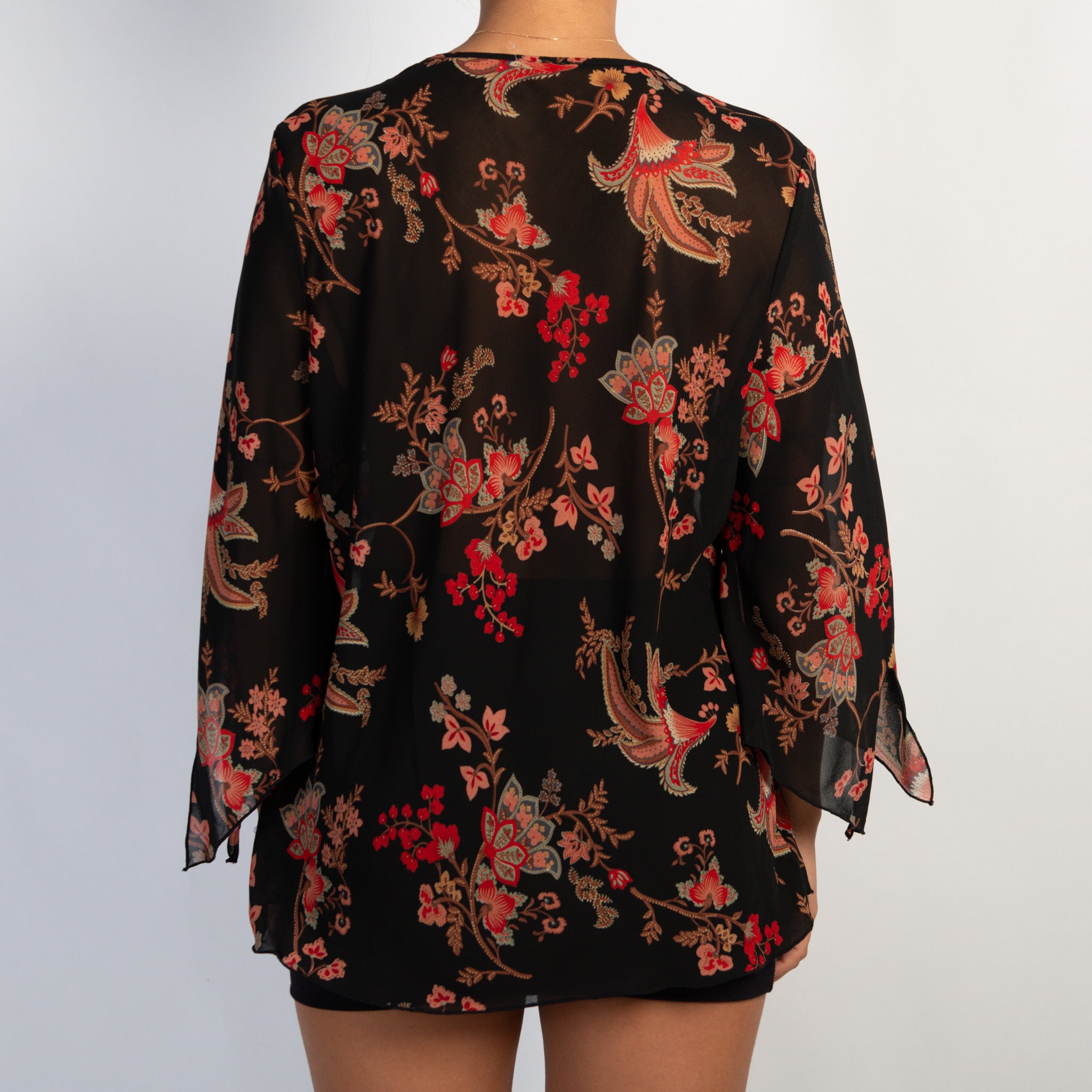 SHEER FLORAL TOP