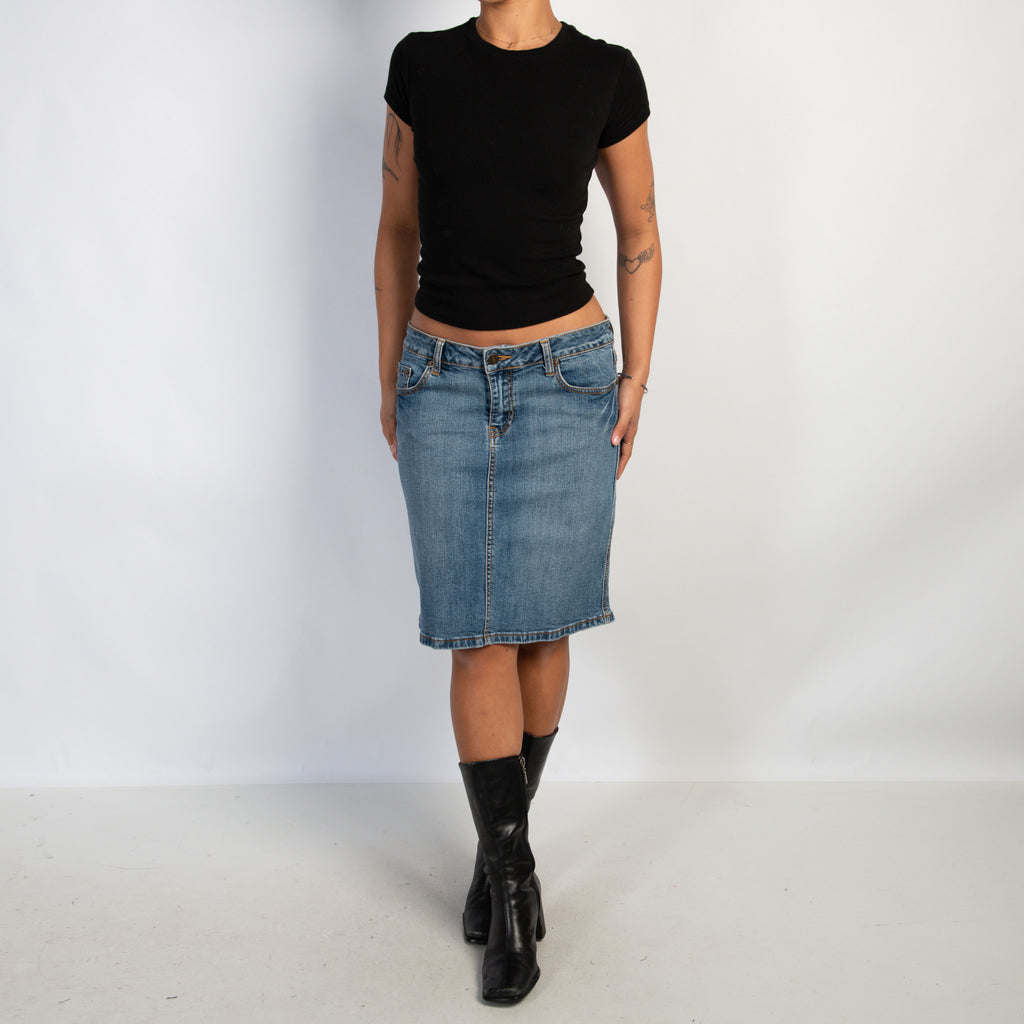 DENIM MIDI SKIRT