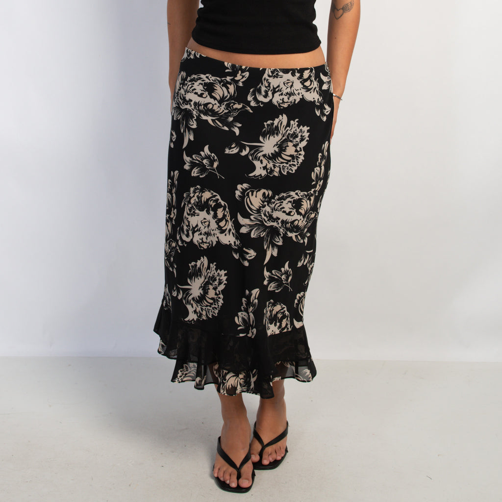 FLORAL MIDI SKIRT