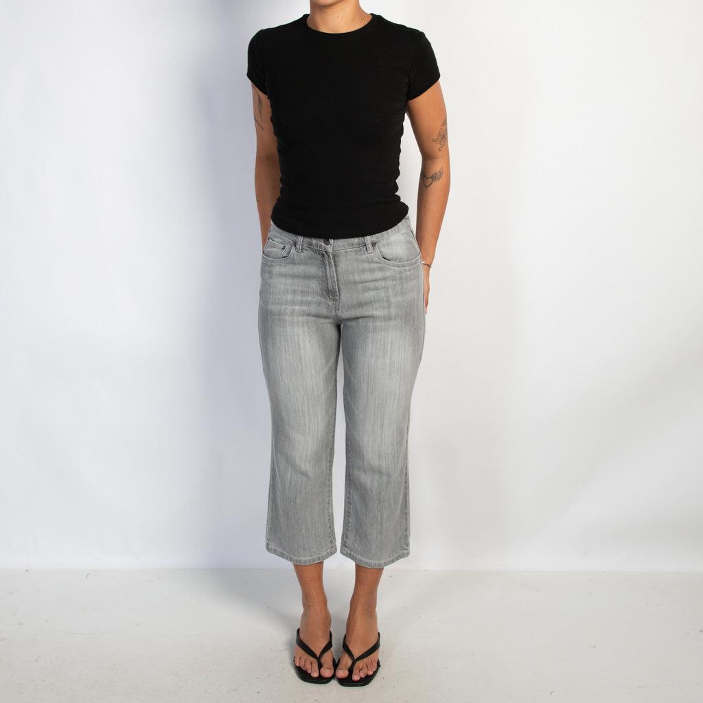 GREY CAPRI JEANS