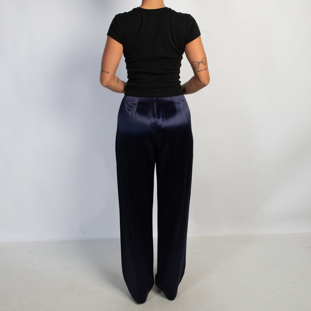 DEEP PURPLE SATIN PANTS