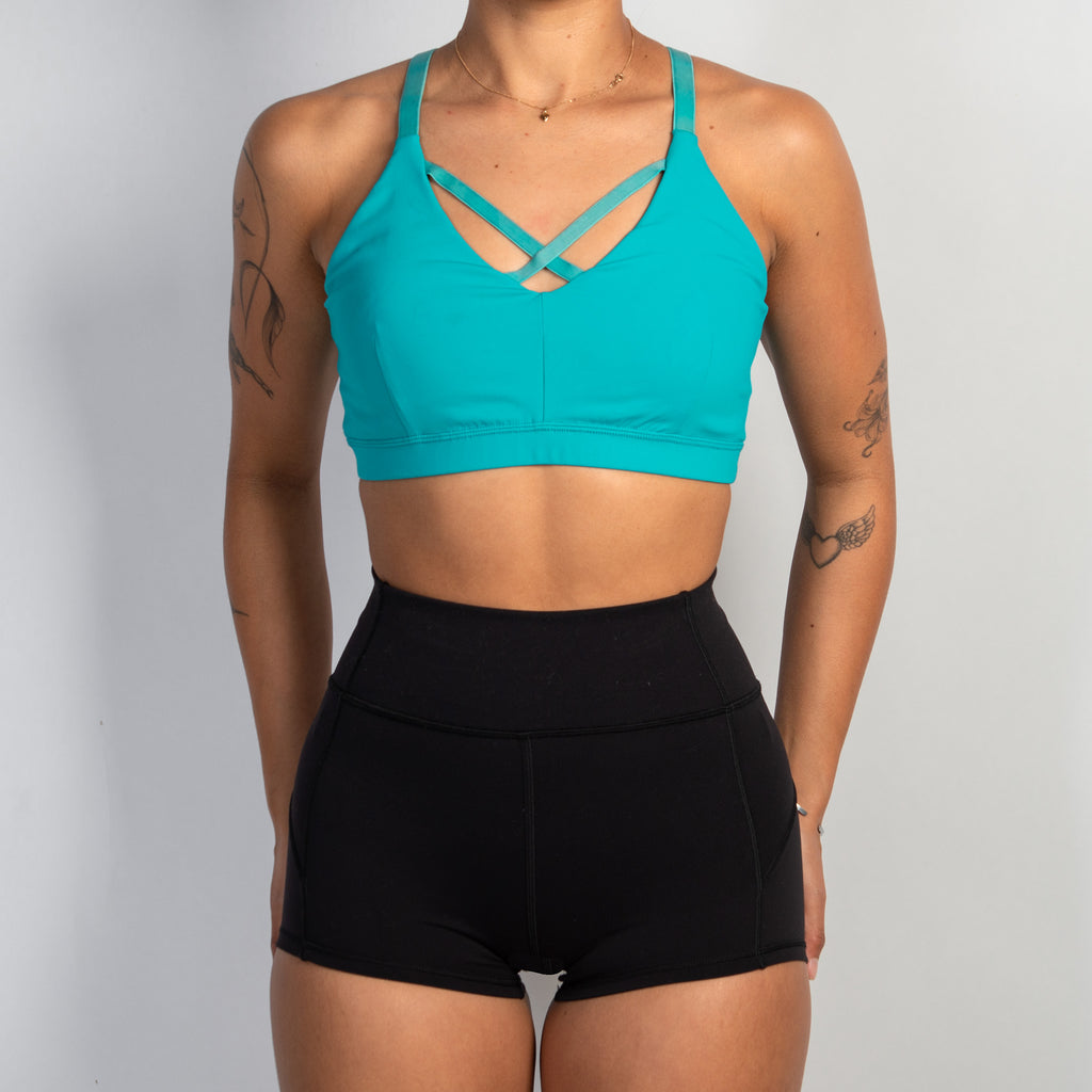 TURQUOISE SPORTS BRA