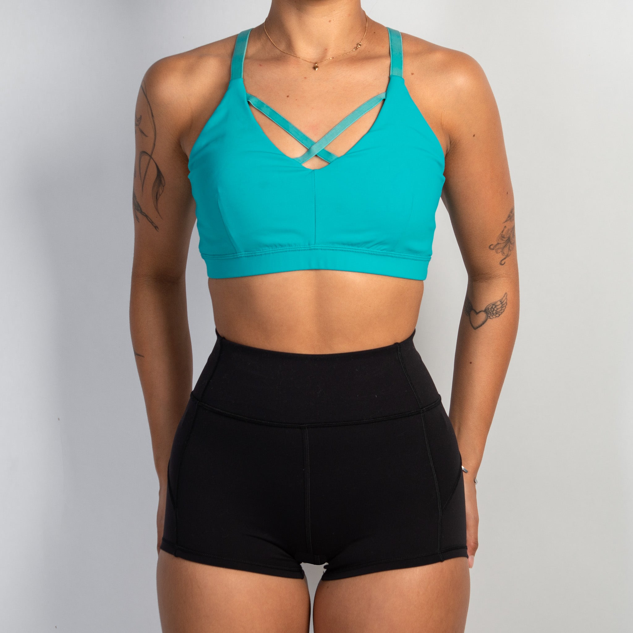 TURQUOISE SPORTS BRA