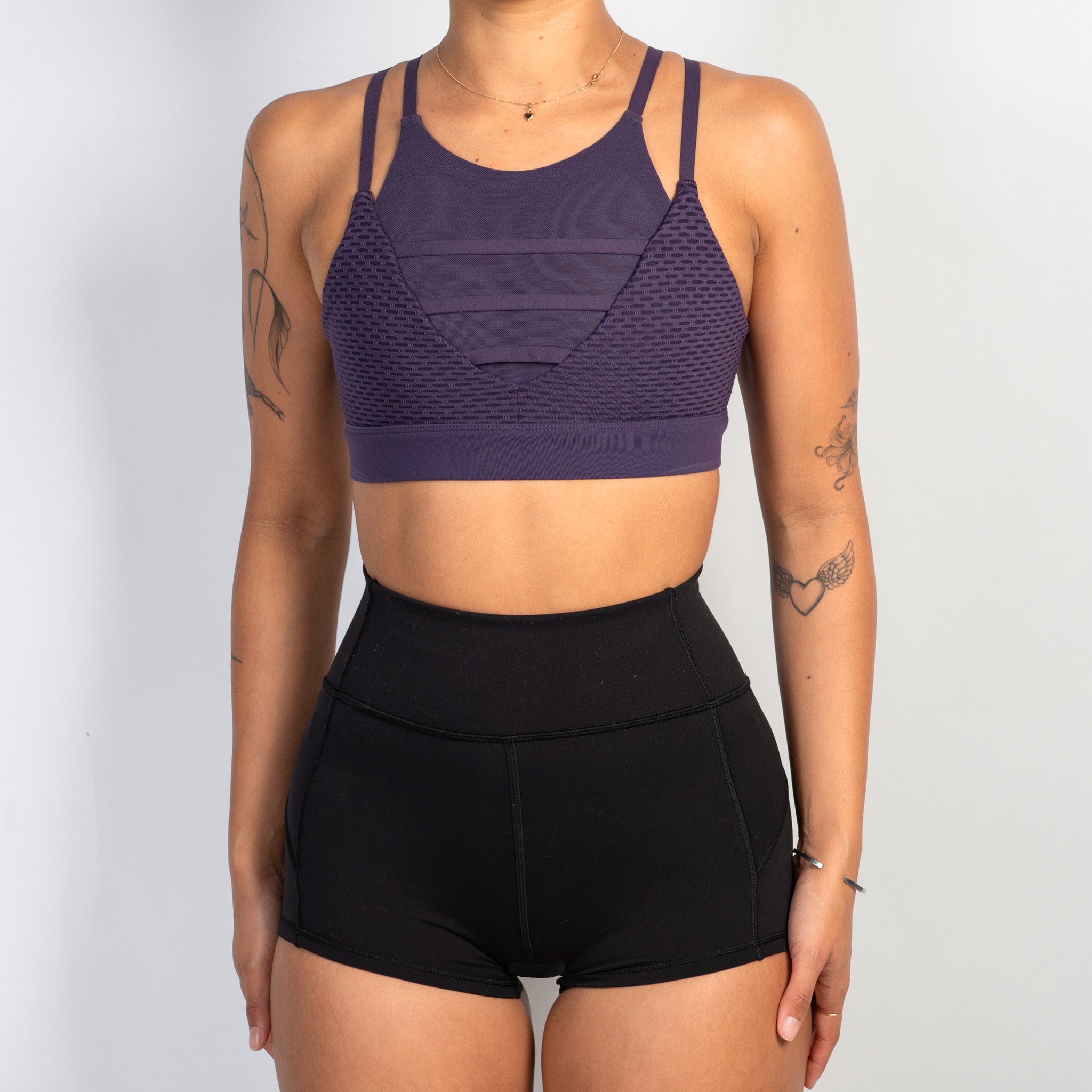 DEEP PURPLE SPORTS BRA
