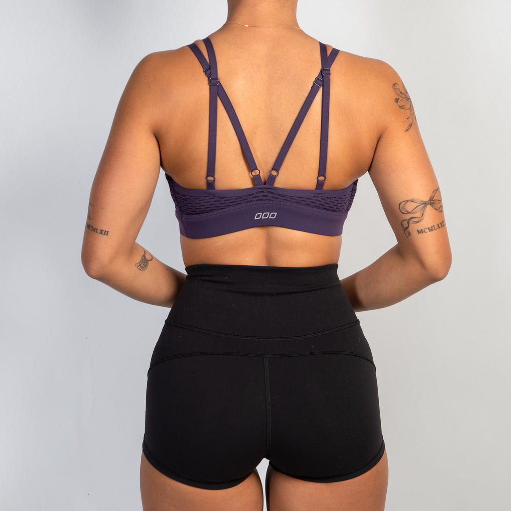 DEEP PURPLE SPORTS BRA