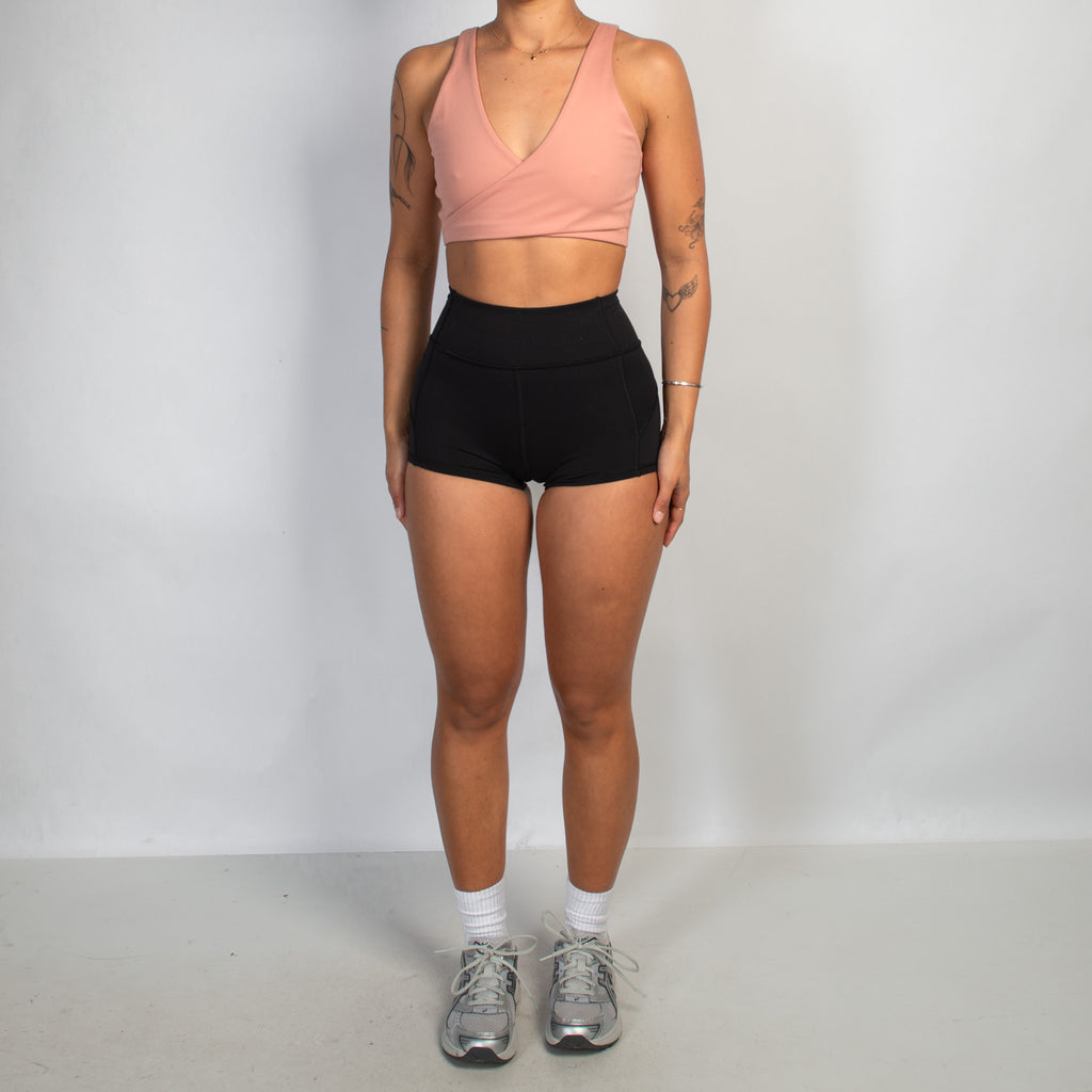 PINK CROSSOVER SPORTS BRA