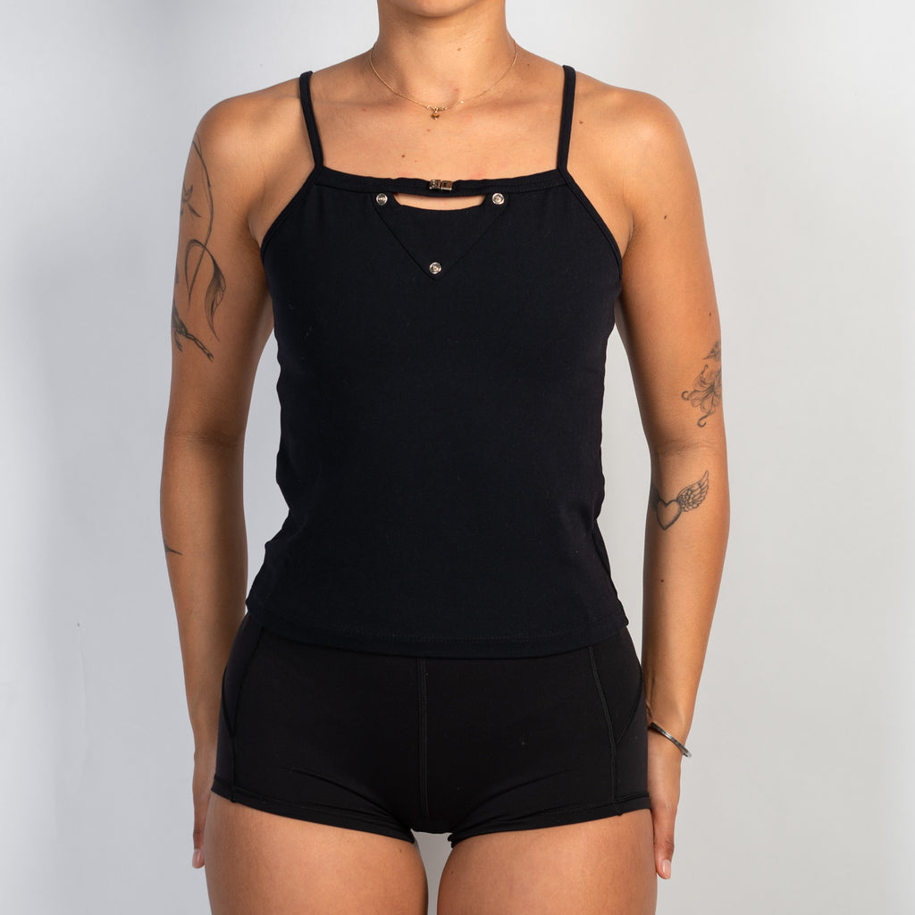 BLACK ACTIVE TANK TOP