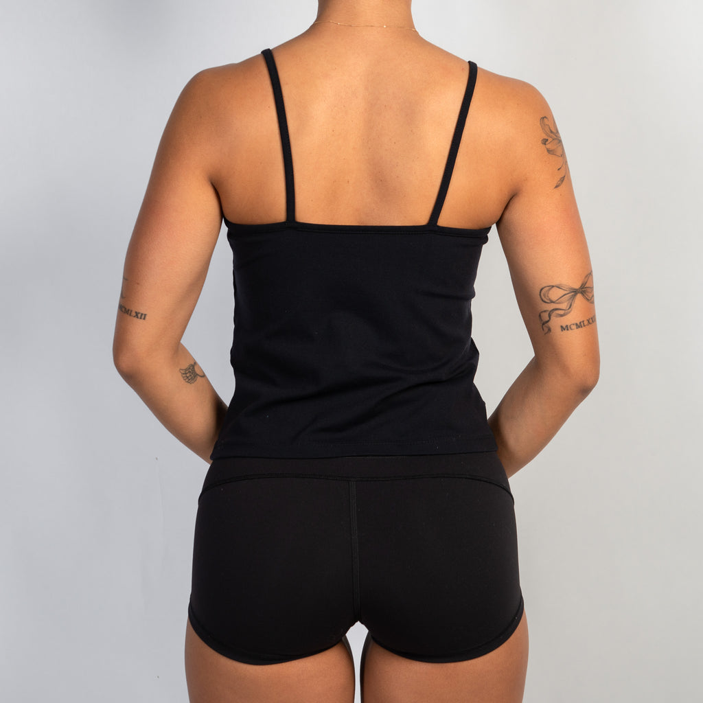 BLACK ACTIVE TANK TOP