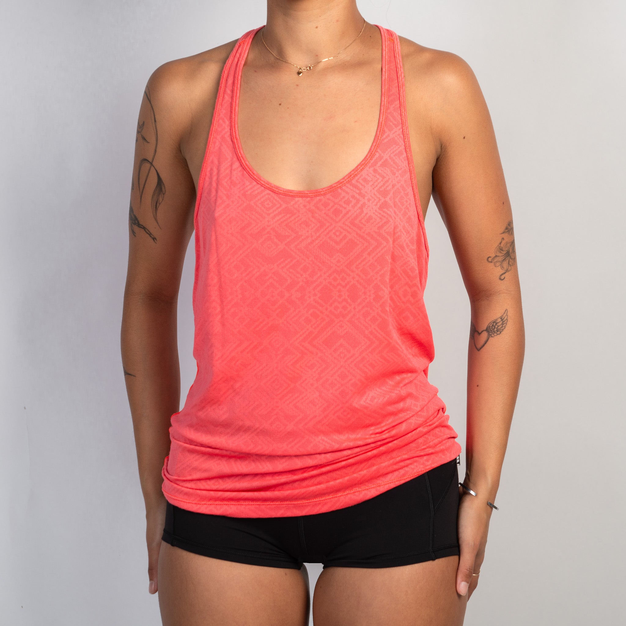 CORAL NYLON TANK TOP