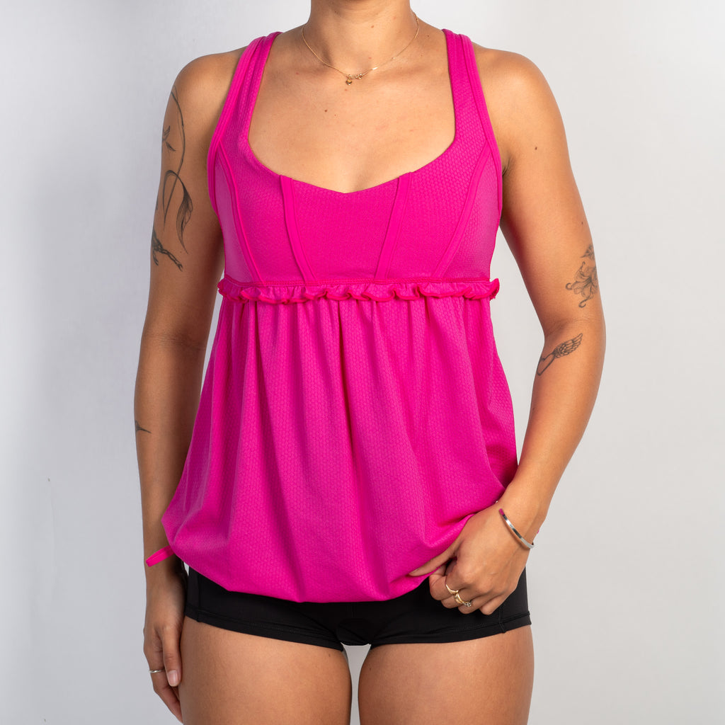 PINK BABYDOLL TANK TOP