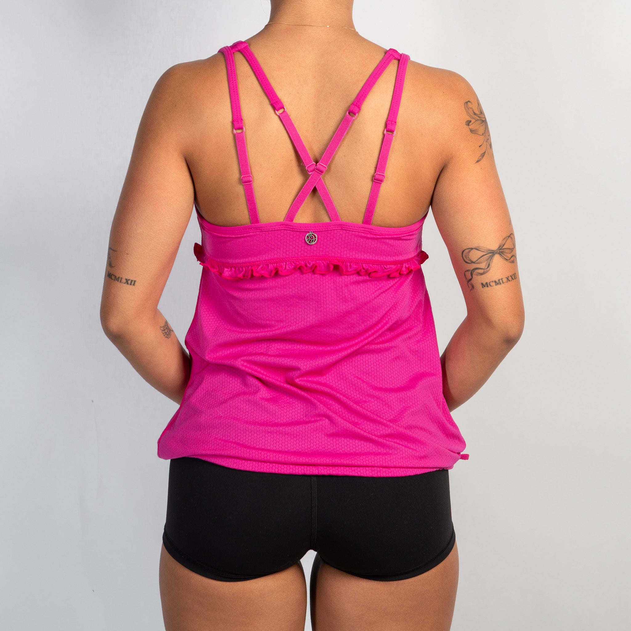 PINK BABYDOLL TANK TOP