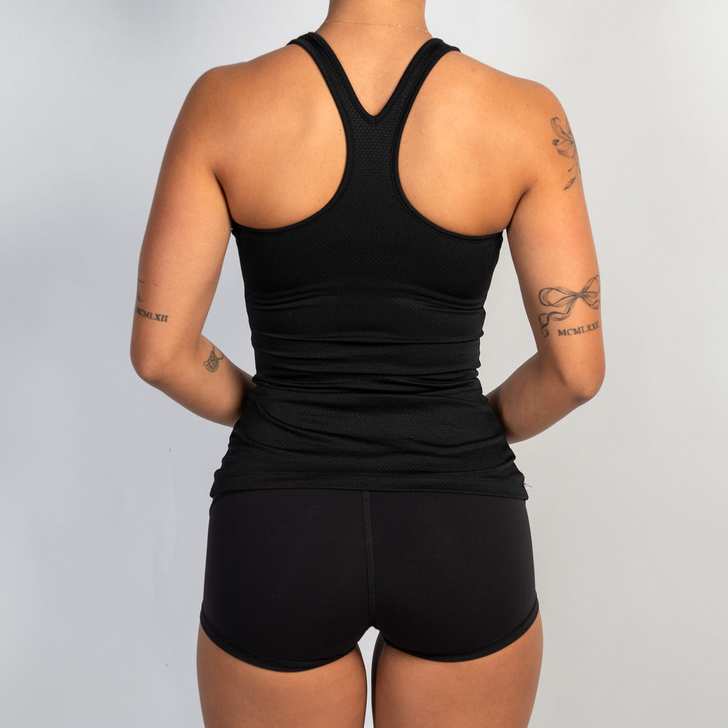 BLACK ACTIVE TANK TOP