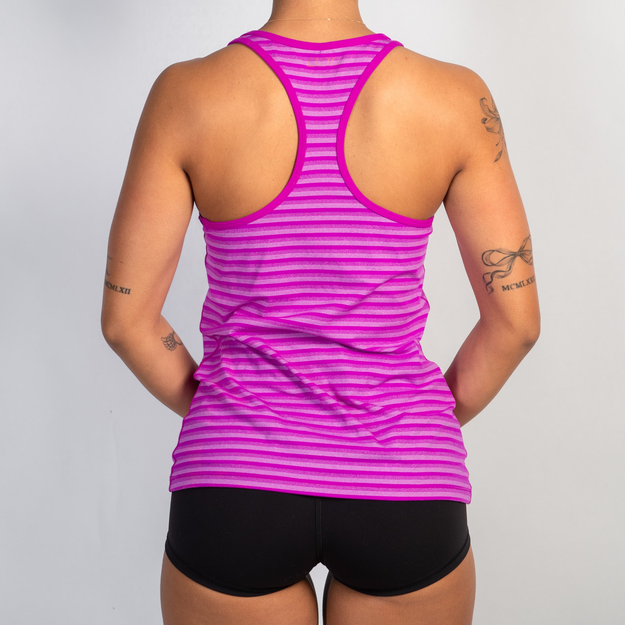 FUCHSIA STRIPE TANK TOP