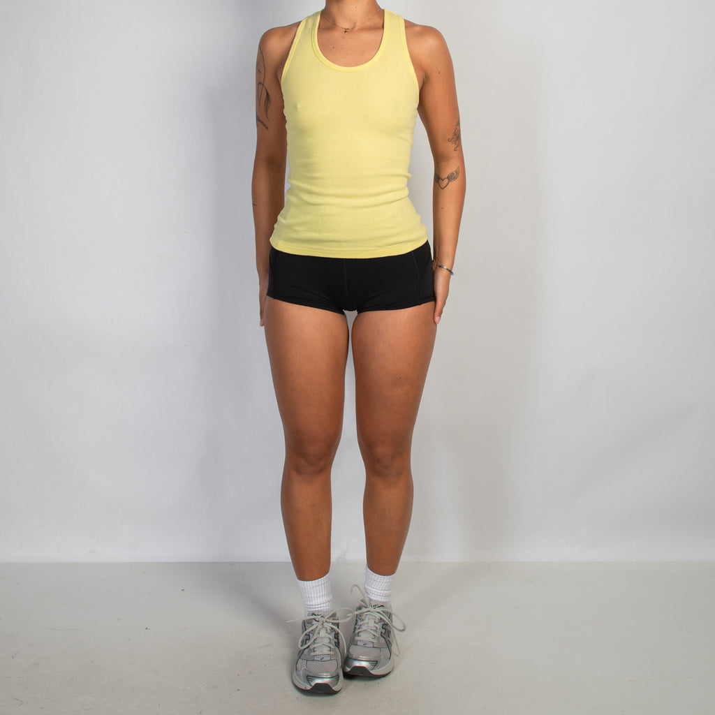 YELLOW COTTON TANK TOP