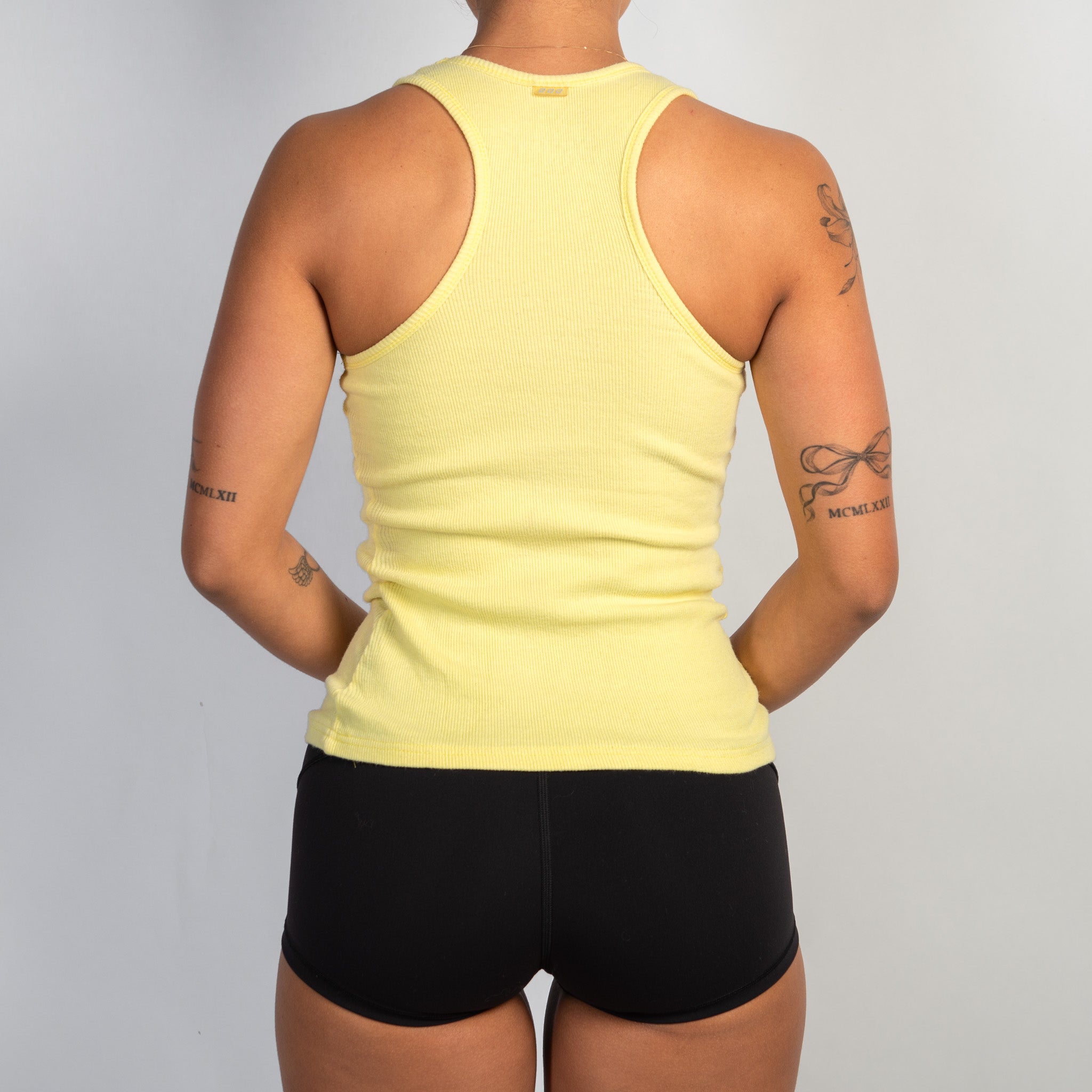 YELLOW COTTON TANK TOP