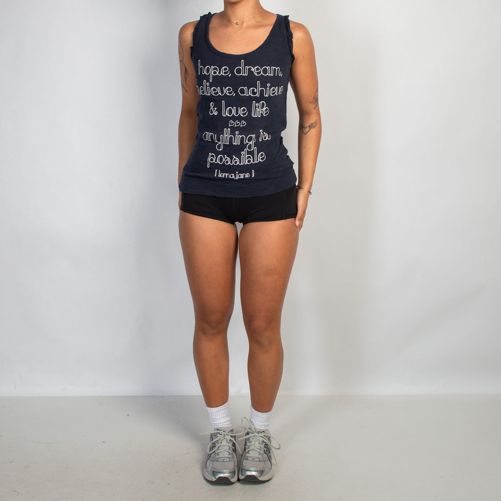 NAVY COTTON TANK TOP