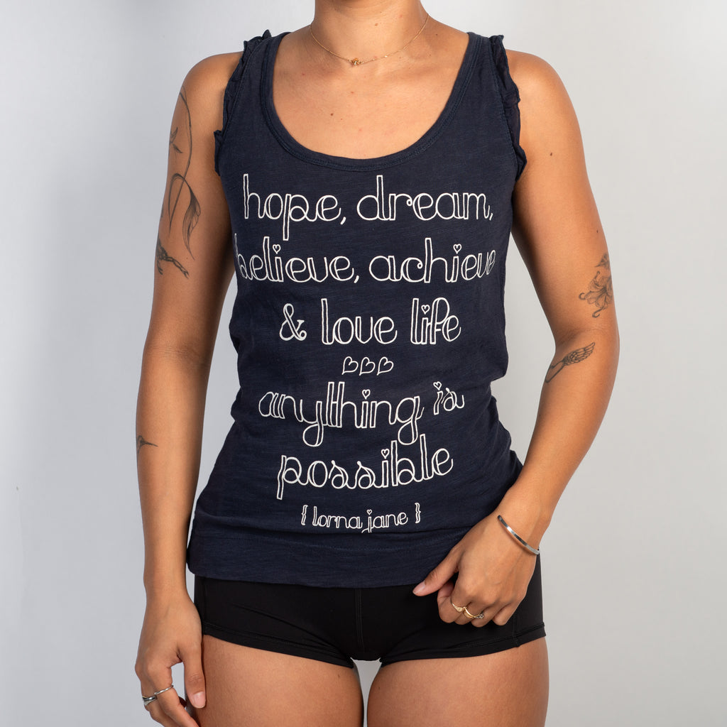 NAVY COTTON TANK TOP