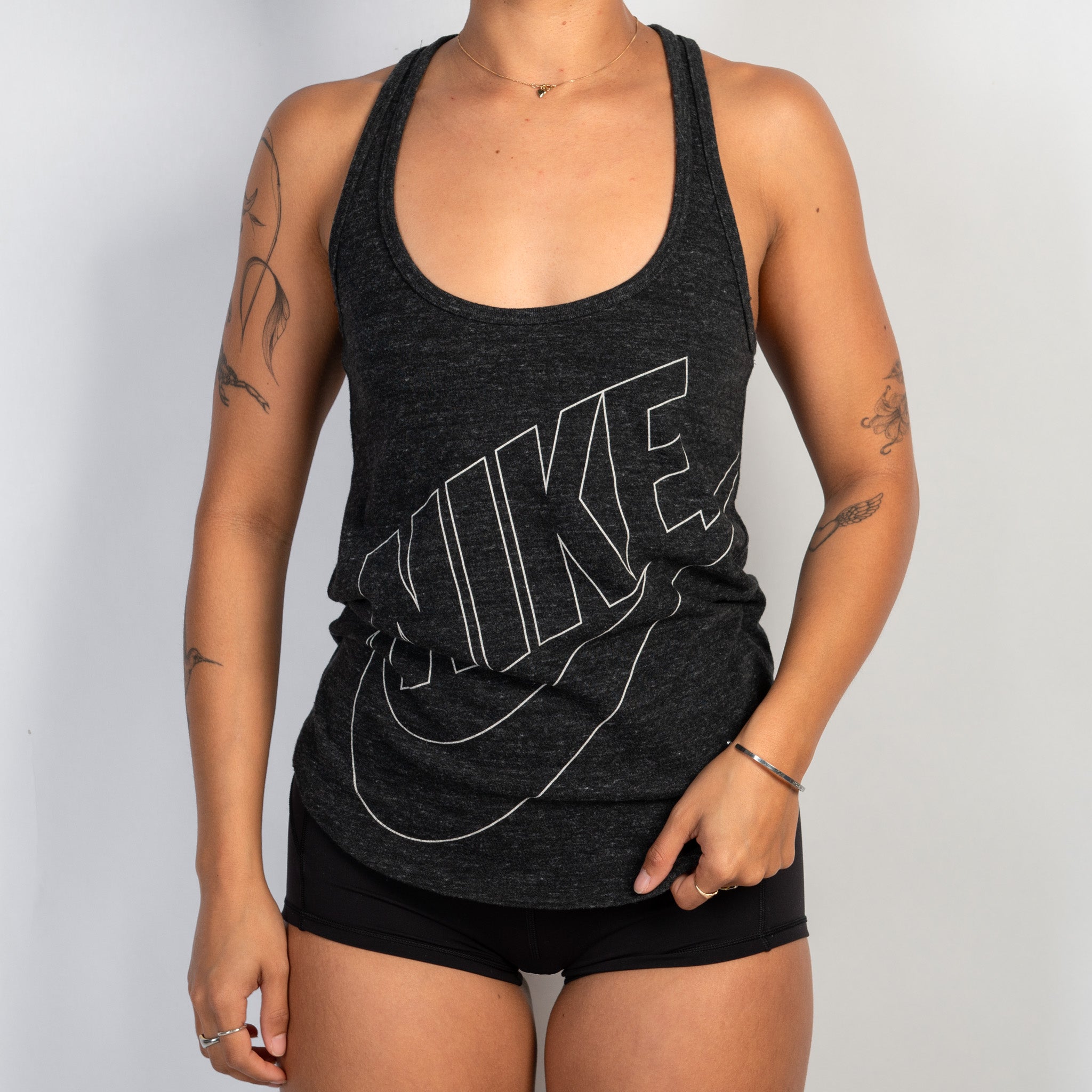 GREY COTTON TANK TOP
