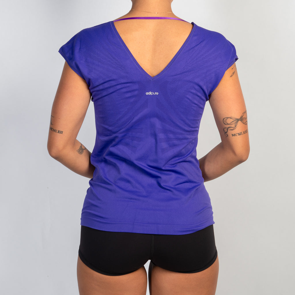 VIOLET SEAMLESS NYLON TOP