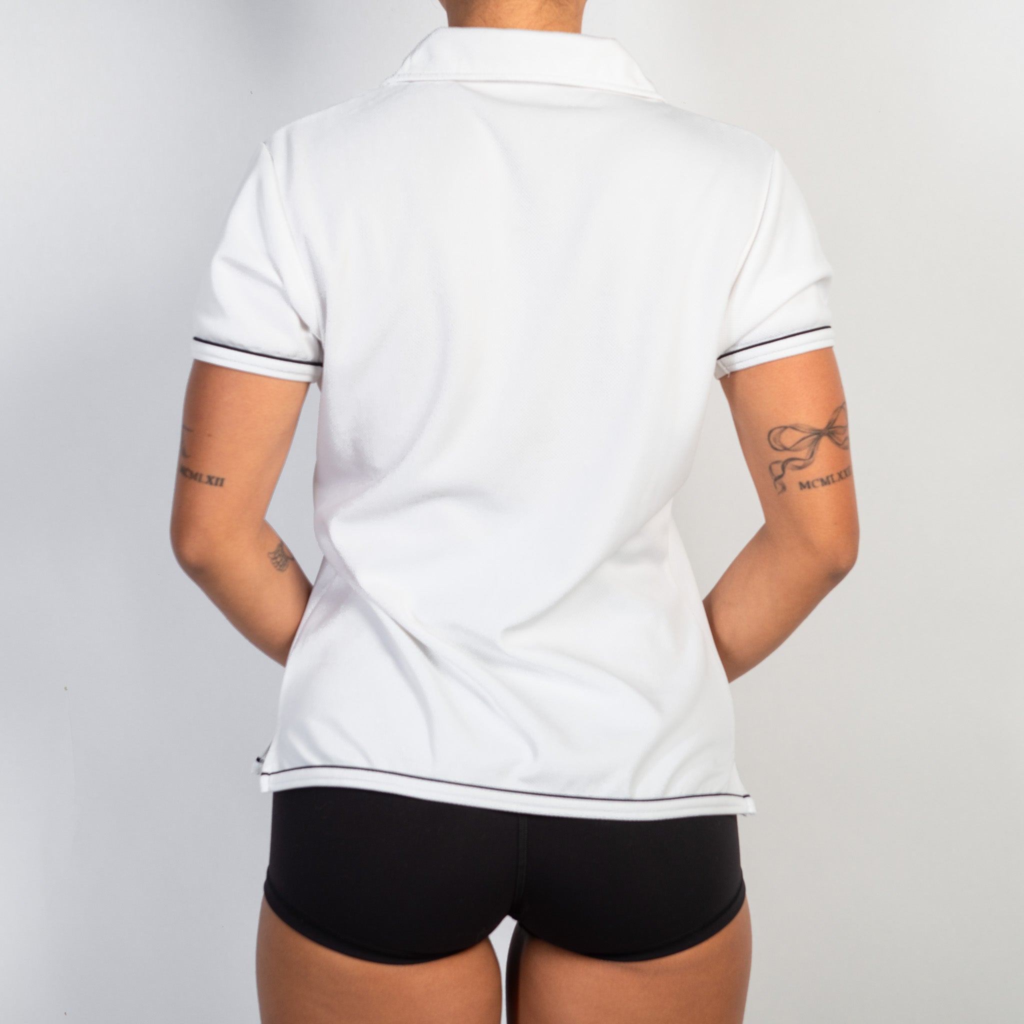 WHITE ACTIVE POLO SHIRT